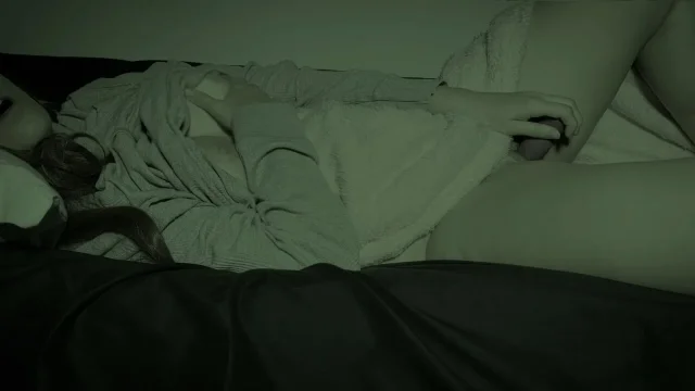 They almost catch me masturbating on my friend's couch Recorded with night vision camera