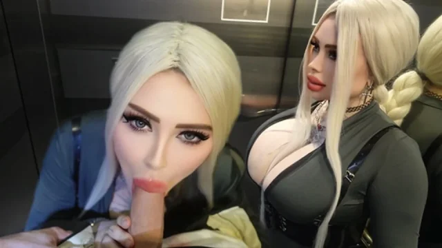 A hot stranger fucked me in a public elevator and then in the entrance