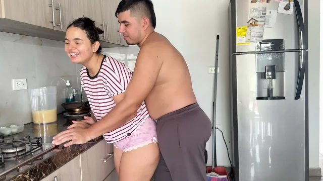 My stepmom tricked me into cumming in her