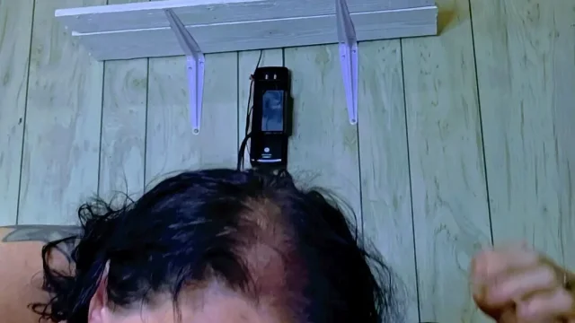 He Satisfied Man with His Cock in Her Hand