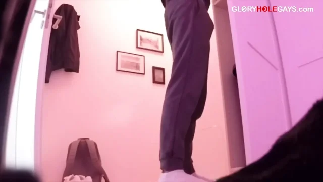 Straight Cock at the Gloryhole - Tongued Until He Cums