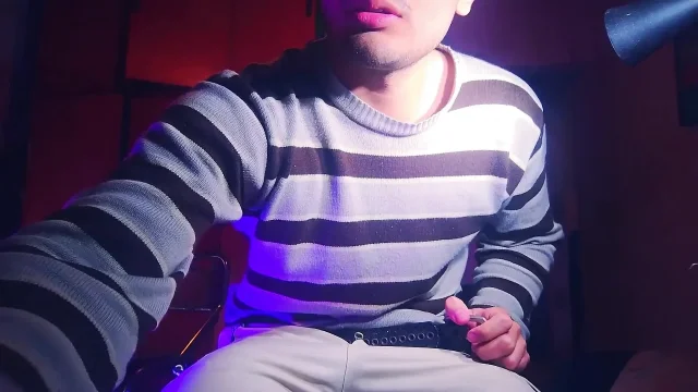 Sexy Gentleman Number One with Gloves Mora Blue Masturbation to the End