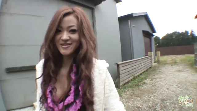 Cute Asian Girl Fingers Her Outside Sucking Dick and Creaming