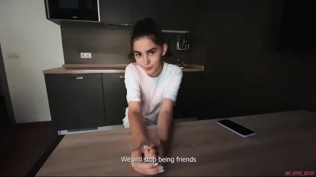 Truth or Dare Game With Friend Ended With Hot Sex On The Table And Pussy Creampie