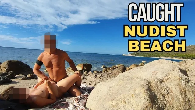 Strangers caught my wife touching and FUCKING my BIG COCK on a public nude beach