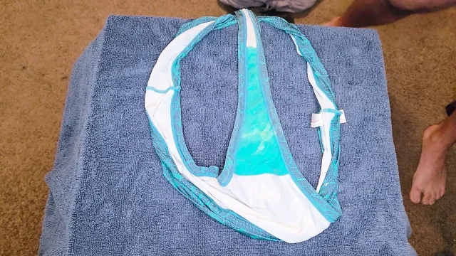 Cumming on BBW Dirty Thong