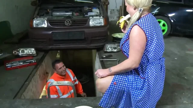 Perverted desires of a busty German milf
