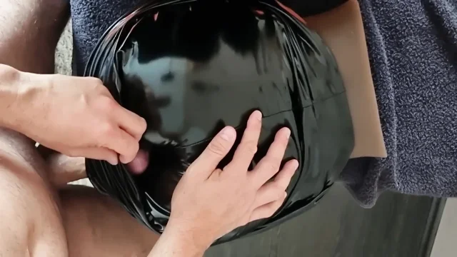 Shiny Latex Ass Humping and Leather Shorts Banged