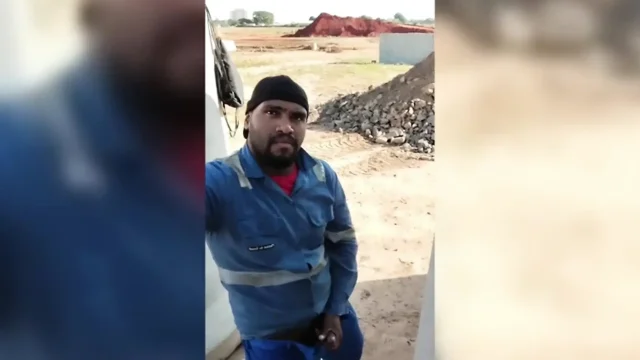 Before Heading Home the Worker Gets a Quickie at the Construction Site