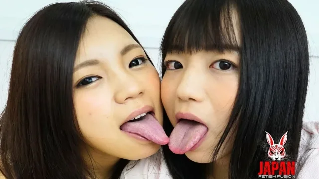 french kiss temptations a sensual encounter of long tongues in lesbian tongue-