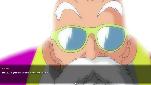 Super slutz tournament 2 - Roshi Fucking the fat ass of Erasa Videl's friend