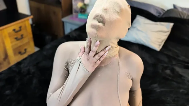 Full pantyhose bodysuit pussy Play