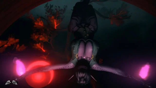 Purple Succubus Halloween Striptease - 3D VR Hentai Animation by VirtualHeaven