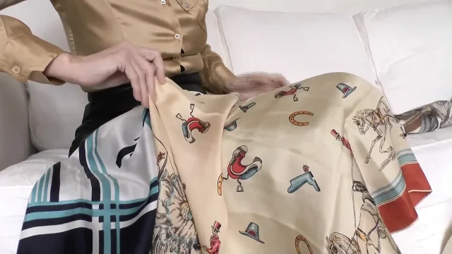 Cum on Stepmother's Silk Scarf Lady Victoria Valente