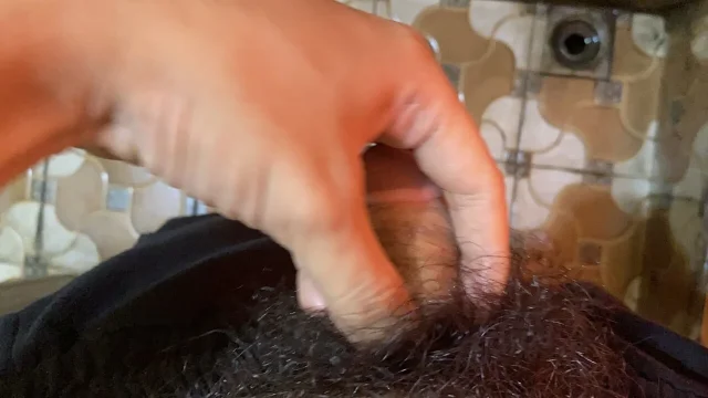 masturbating in the bathroom with lubricant