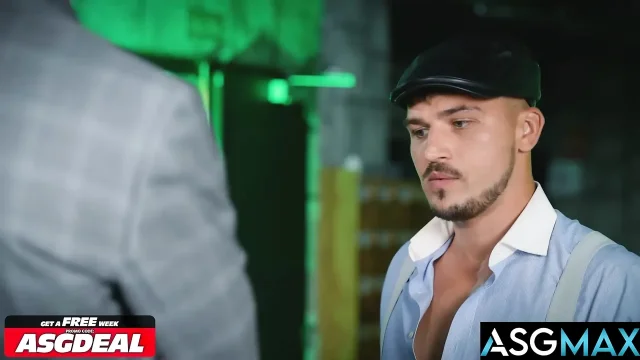 ASGMAX - Hunk Tom Storm Bends Over for the Double Cock Spitroast