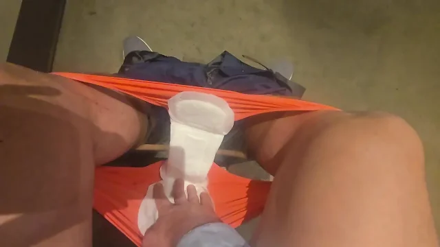 Piss on Huge Pad with change in public restrooms