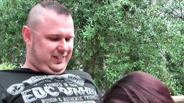 Hot German Couple Fucking on Balcony and Cumming in Mouth