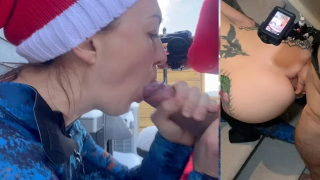 Naughty Surprise From Santa Stuffed Fucked Creampies My Anal BJ 8 Inch Dick