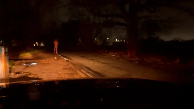 Nowhere to hide Walk naked from car