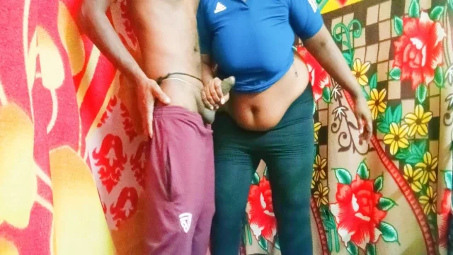 Tamil dance master and chubby collage girl who came to teach dance tries to have