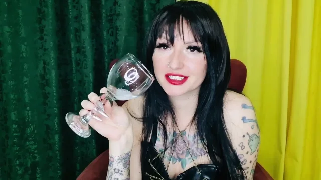 A fetish for spitting into a glass You'll drink it drop by drop