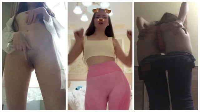 TikTok Compilation Part 5 Naked Brunette Dancing Without Lingerie Short Skirt
