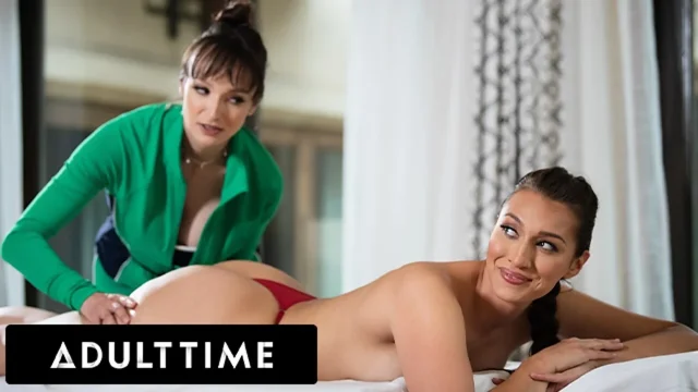 ADULT TIME - Shy Bella Rolland Turned On By MILF Lexi Luna During Sensual Naked
