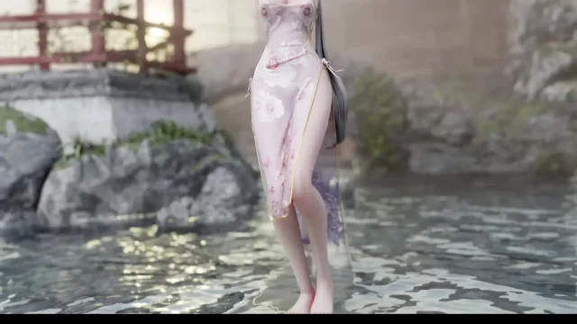 MMD house dance weak sound Luo Tianyi explosive breasts obscene patterns black silk