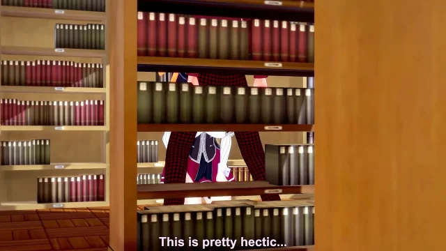 Akeno gives me a blowjob in a public library - DXD NTR Madness Series