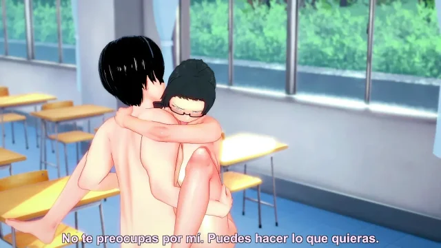 with busty TEACHER after classes Ahegao 3D Hentai included