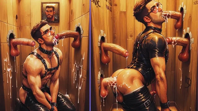 My Ass Was Wonderfully Fucked by Several Big-dicked Guys at a BDSM Club in Amsterdam