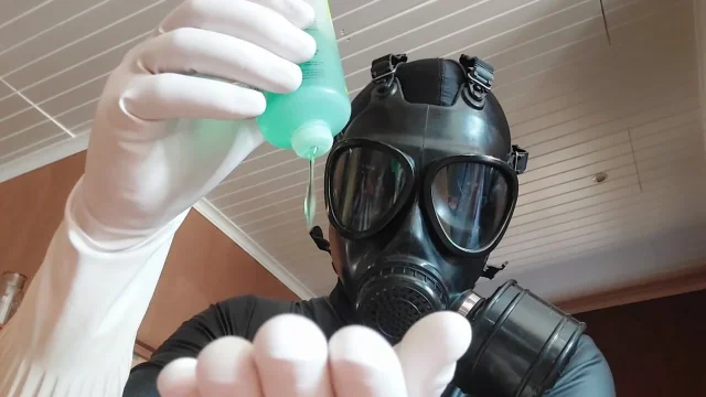 ASMR Slippery white gloves
