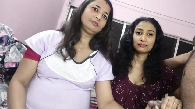 First Ever Bengali Bhabhi's Threesome sex with Stepson Desi Viral mms in Hindi Audio
