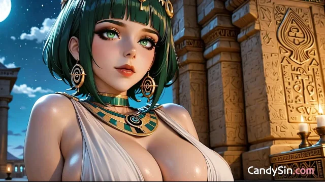Cleopatras Big Tits And Face Flooded In Oozing Cum After 3D Animation Bliss