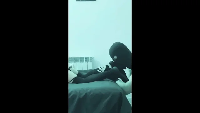 My Feet own him then I take him in my mouth
