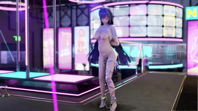 MMD Thunderbolt beautiful girl R18 pregnancy obscene miniskirt anal plug EEVEE