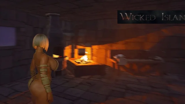 Ep8 Armor Bench and Firepit Cauldron - Wicked Island Stone House Upgrades