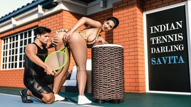 Indian Tennis Darling Savita's Tennis Lessons Turned Into a Hard Fuck Session