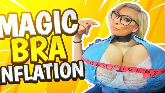 Magic bra inflation I'm so happy to have huge tits