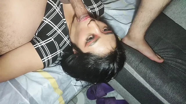 Unfaithful Wife Records a Porn Video with the Neighbor Eating the Cum From Her Ass
