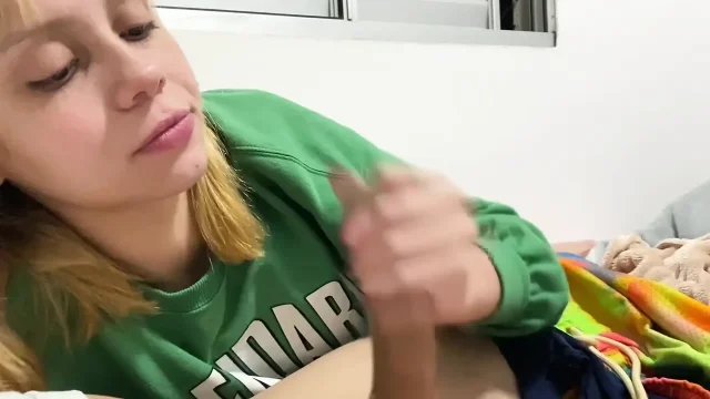 Blowjob drooling in my stepfather