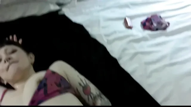 Amateur Goth MILF Gets Fucked Hard by Stranger in Hotel