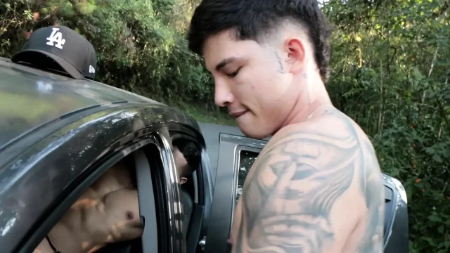 Mechanic and Boyfriend Tag Team Latina Babe