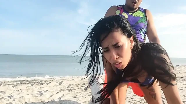 My stepbrother and I went to the beach