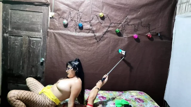 STEPMOTHER RIDING HER BEARDED STEPSON'S DWARF COCK LIKE A SLUT