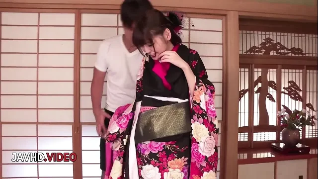 Steamy Asian Kimono Babe Gets Fucked Hard and Creampied