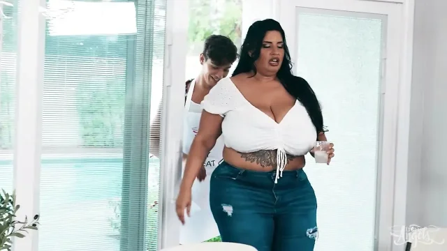 TRANS ANGELS - Busty Sofia Rose Gets Back At Her Man With Wild Titplay And Hard