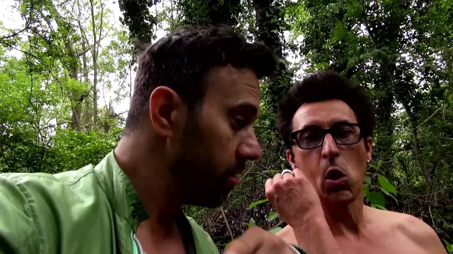 Wild Outdoor DP Fuck in the Woods
