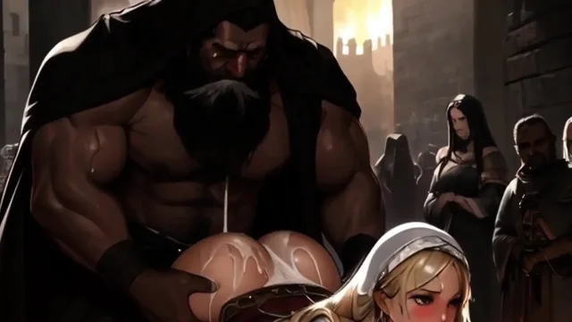 African Warriors Have Rough Sex in the Streets of Europe